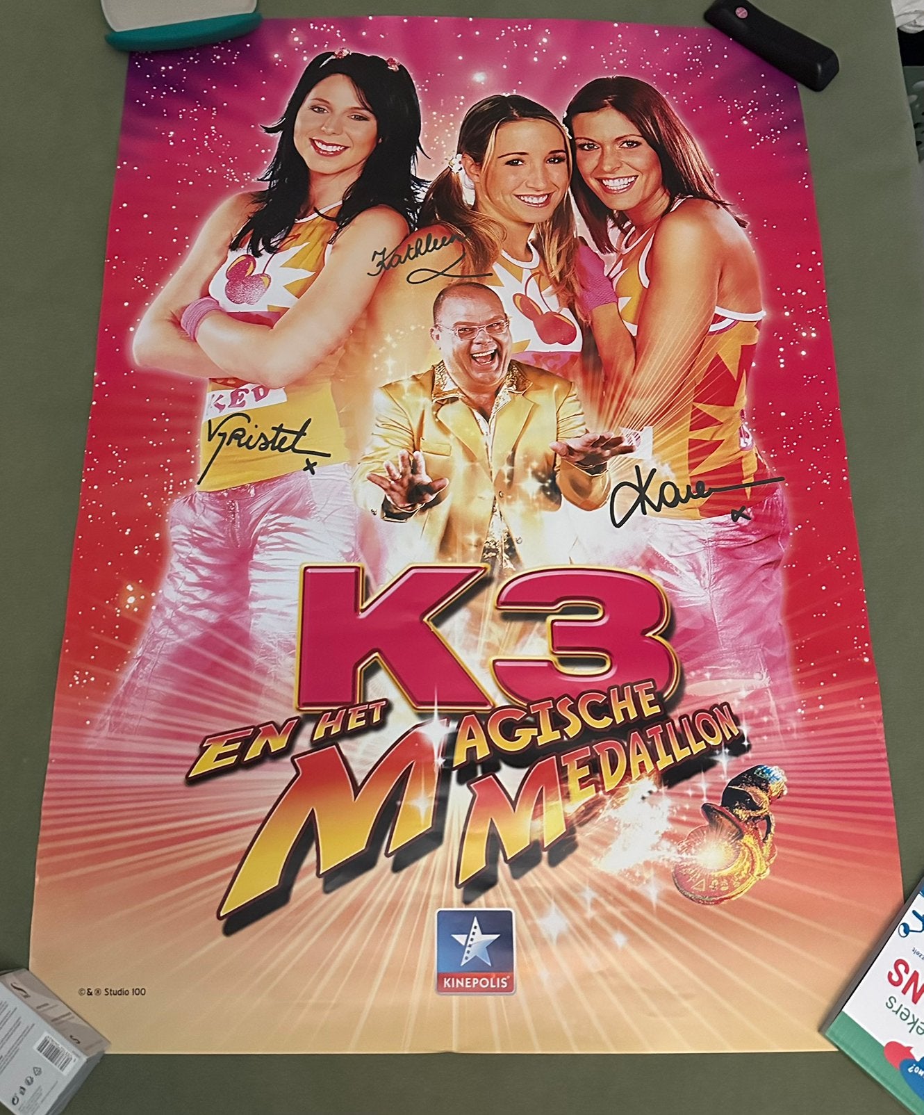 K3- en het magische medaillon poster, Ophalen, Rechthoekig Staand, Deurposter of groter, Zo goed als nieuw