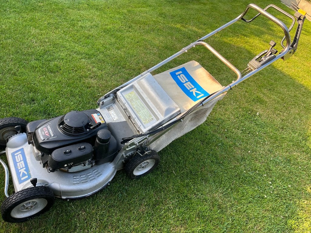 Grasmaaier honda iseki zelftrekker 6.5pk, Ophalen, Cirkelmaaier, Gebruikt, Versnellingen