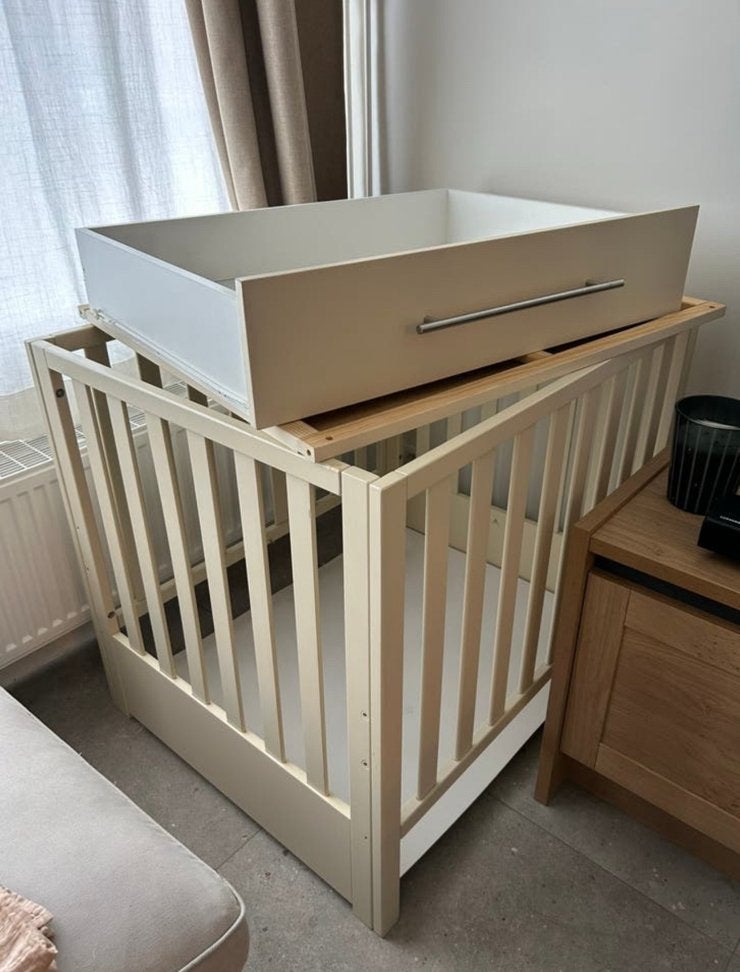 Babybox/ babypark, Ophalen, Gebruikt, Rechthoekig, In hoogte verstelbaar