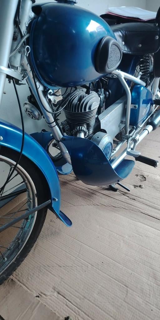 Oldtimer Peugeot 125cc moto, Enlèvement, 1 cylindre