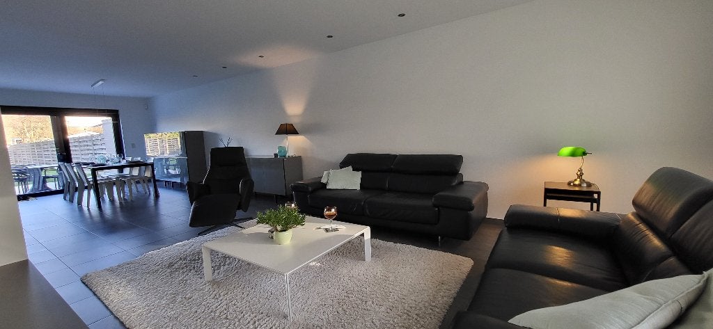 Lederen zetels Natuzzi, Ophalen, Gebruikt, 100 tot 125 cm, Driepersoons
