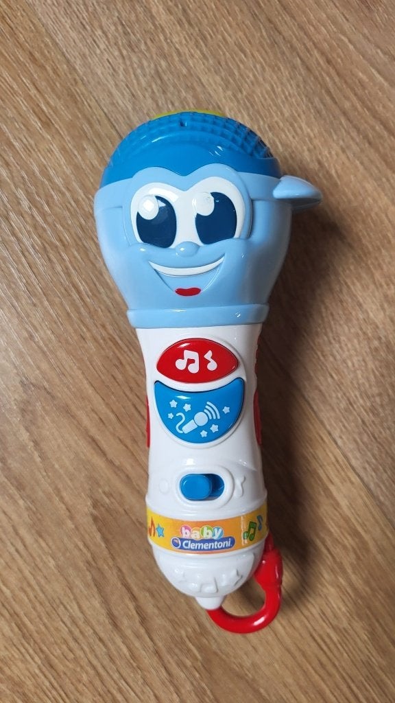 Bay Clementoni Muziekmicrofoon - vanaf 10mnd, Kinderen en Baby's, Speelgoed | Overig, Ophalen, Zo goed als nieuw