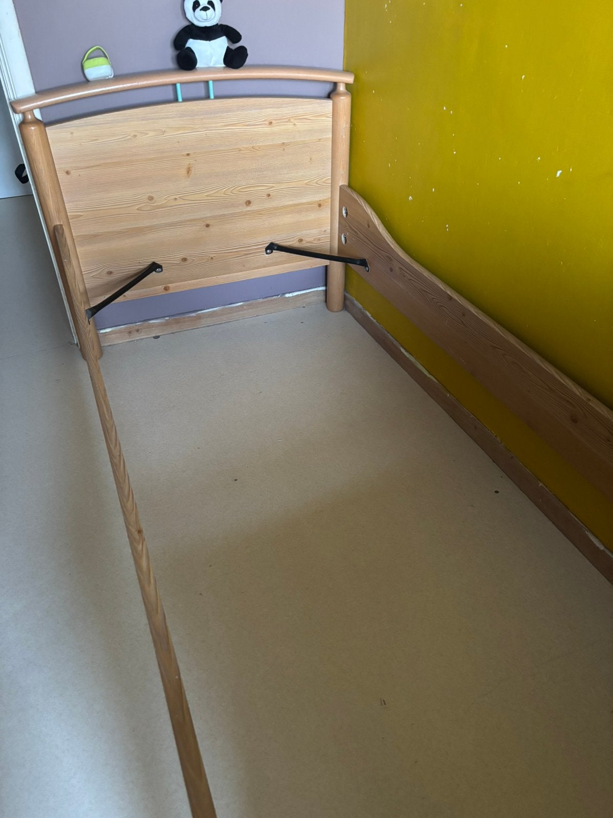 Lit 1 place, Enlèvement, Utilisé, 180 cm ou plus, 100 cm ou plus