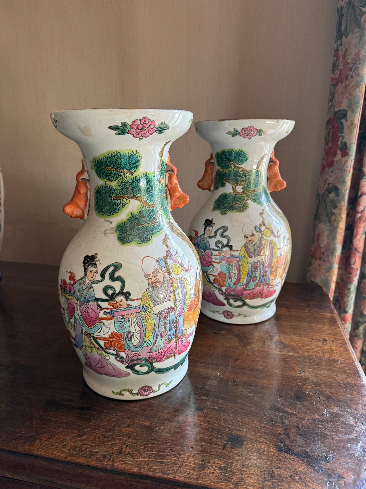 Set chinese vazen, intact, Antiek en Kunst, Ophalen
