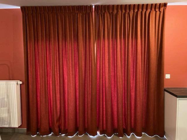 set gordijnen, Ophalen, Zo goed als nieuw, Oranje