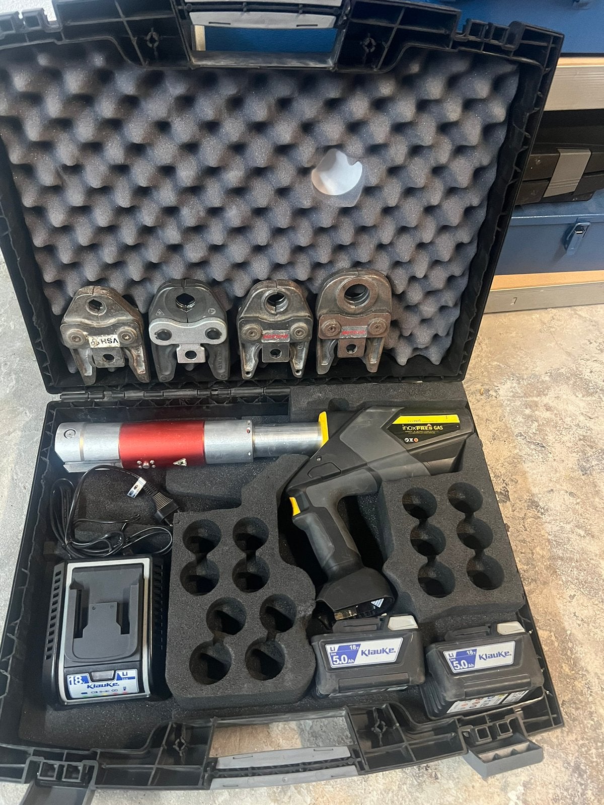 KLAUKE / HENCO / UPONOR UAP432CL Perstang / Sertisseuse, Ophalen of Verzenden, Zo goed als nieuw, Hilti
