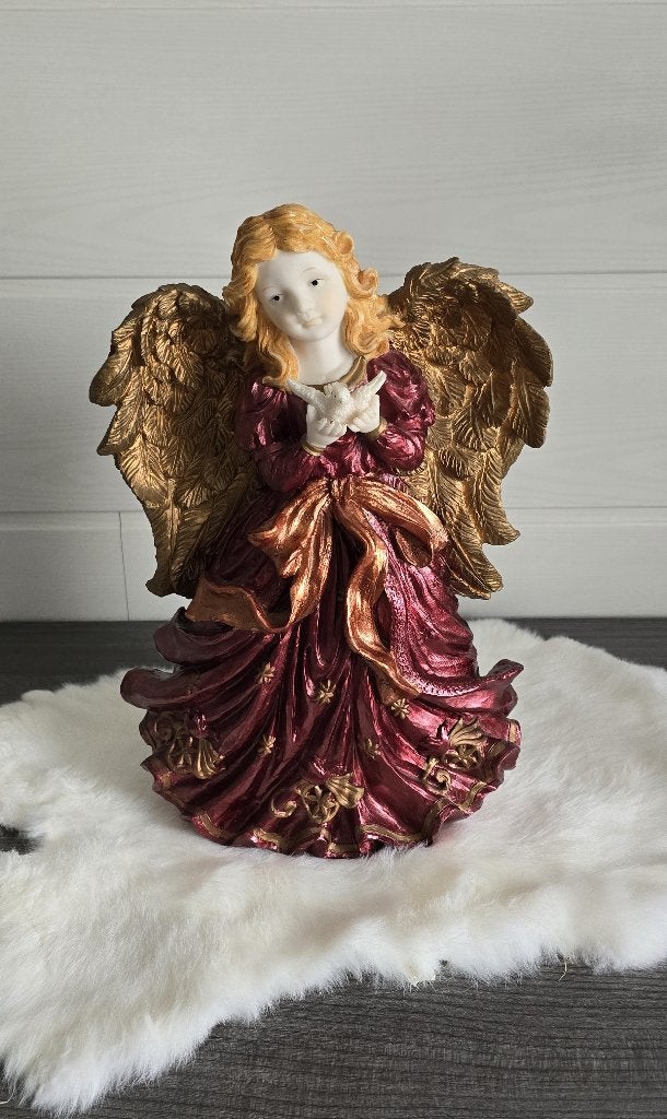 Kerstdecoratie : antieke engel - jaren 60, Diversen, Ophalen of Verzenden, Zo goed als nieuw