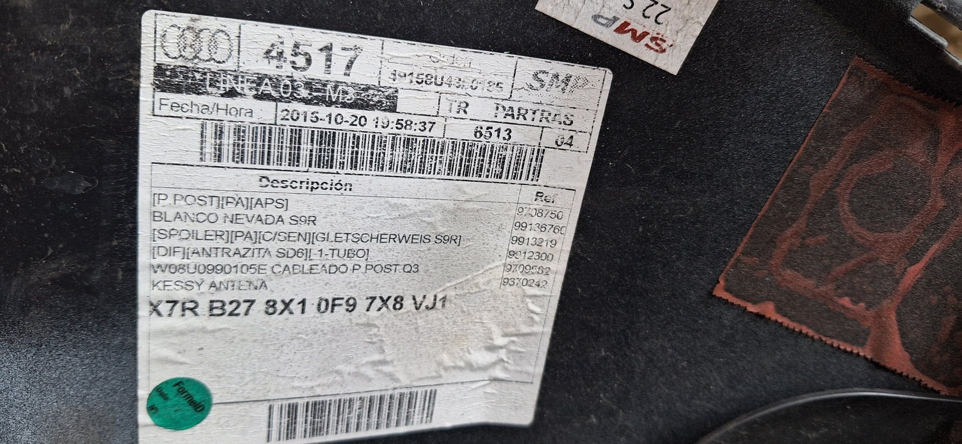 Audi Q3 achterbumper, Gebruikt, -, -, Achter