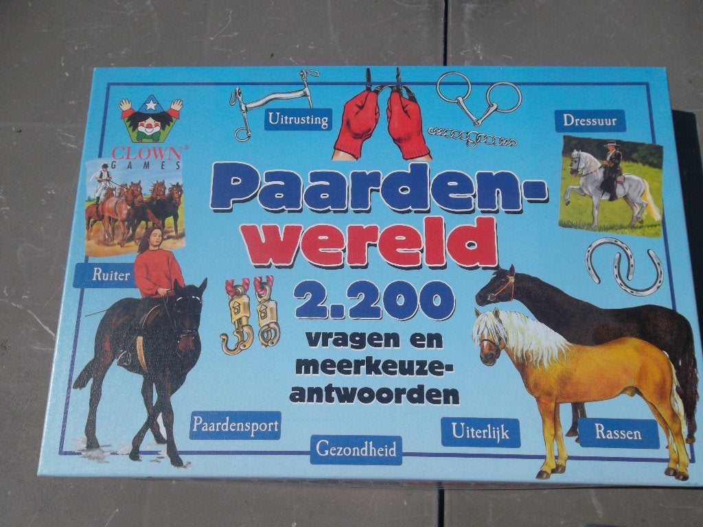 Gezelschapsspel Paardenwereld, Een of twee spelers, Ophalen of Verzenden, Zo goed als nieuw