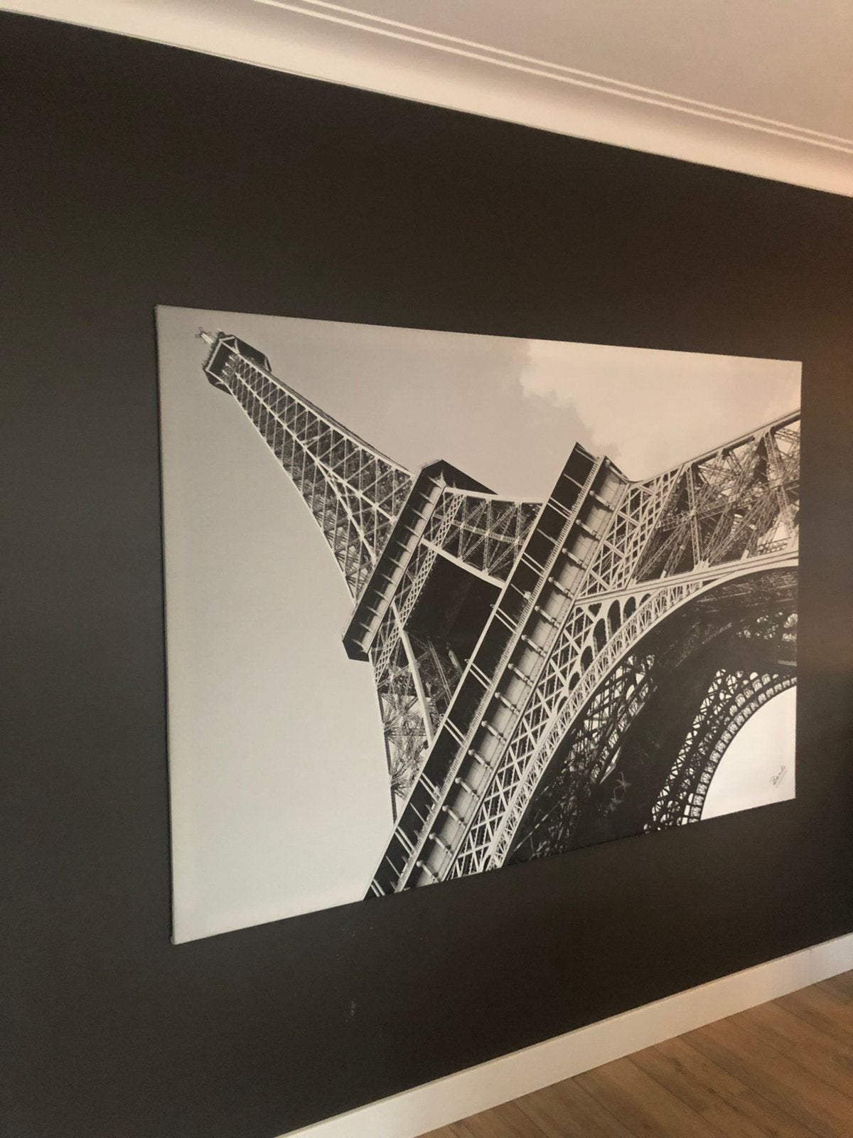 Groot canvasdoek Eiffeltoren, Enlèvement, Utilisé
