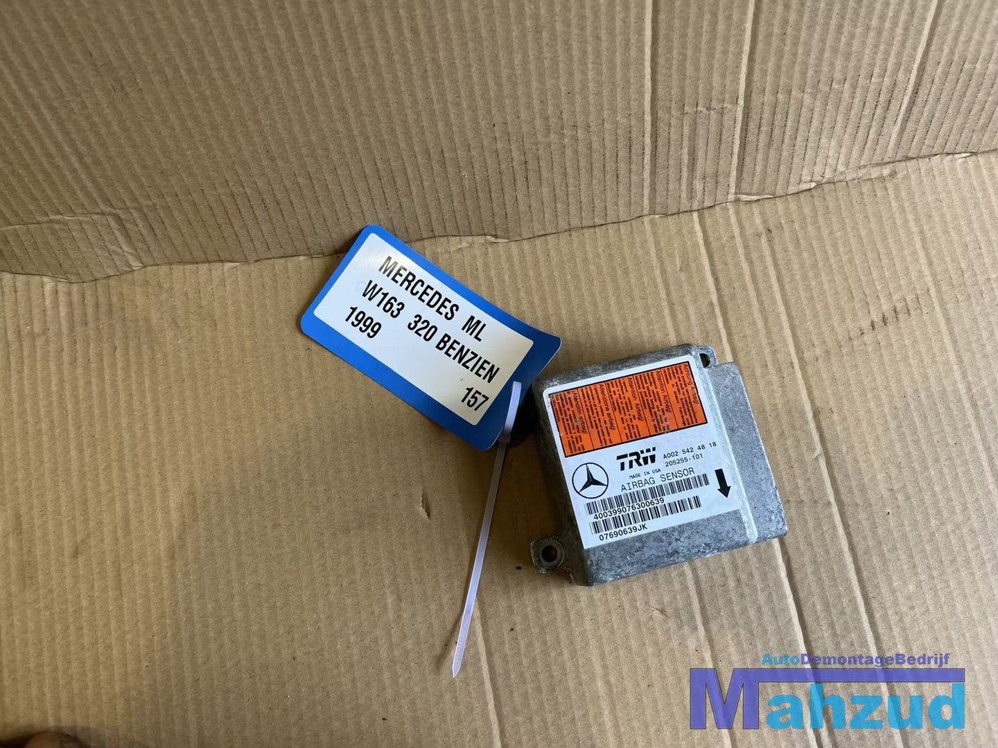 MERCEDES ML W163 Airbag module A0025424818 1998-2005, Auto-onderdelen, Gebruikt, Mercedes-Benz AG, Mercedes-Benz, Mercedesstrasse 120
70372  Stuttgart, DE