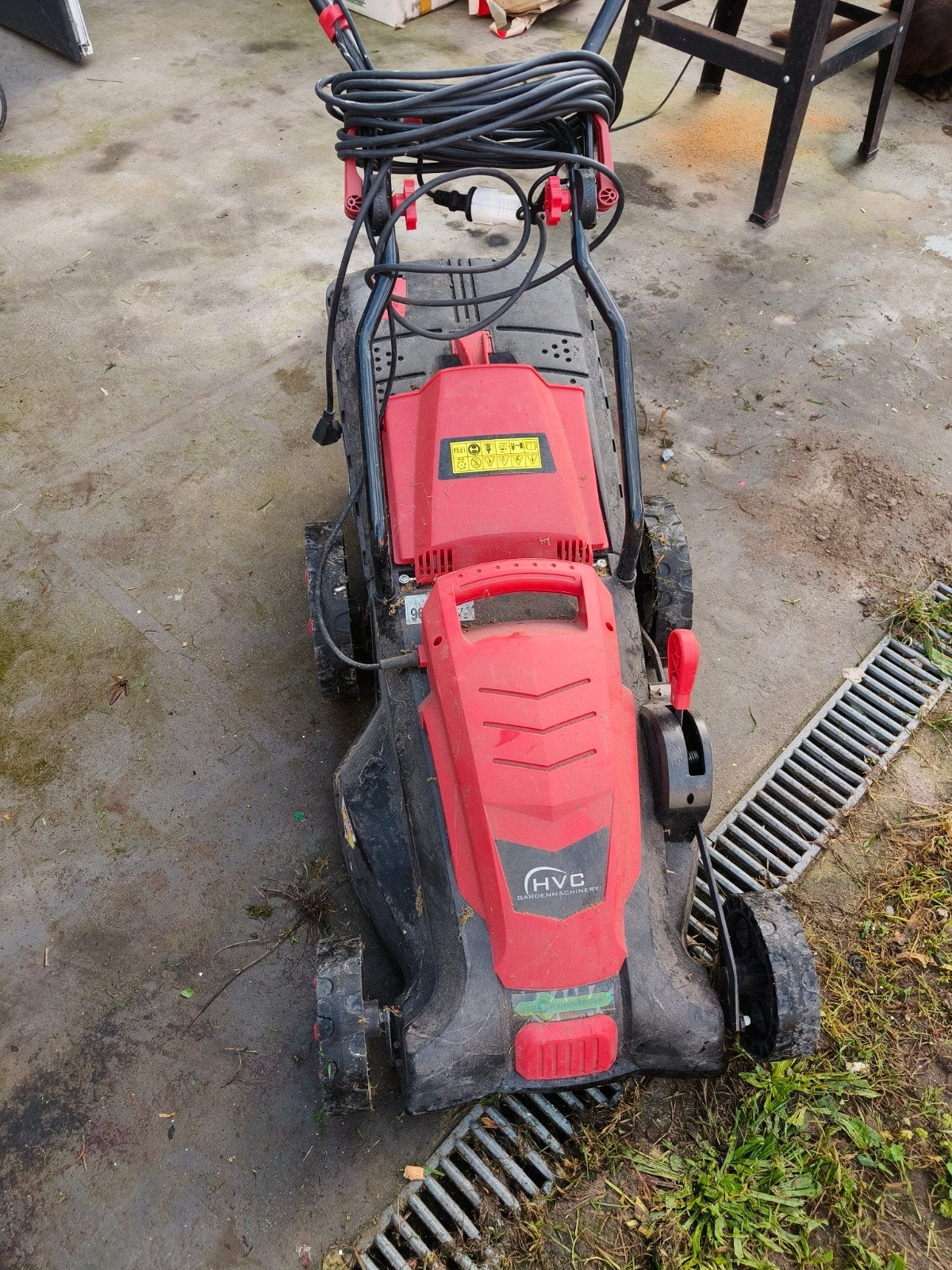 electrische grasmaaier hvc, Ophalen
