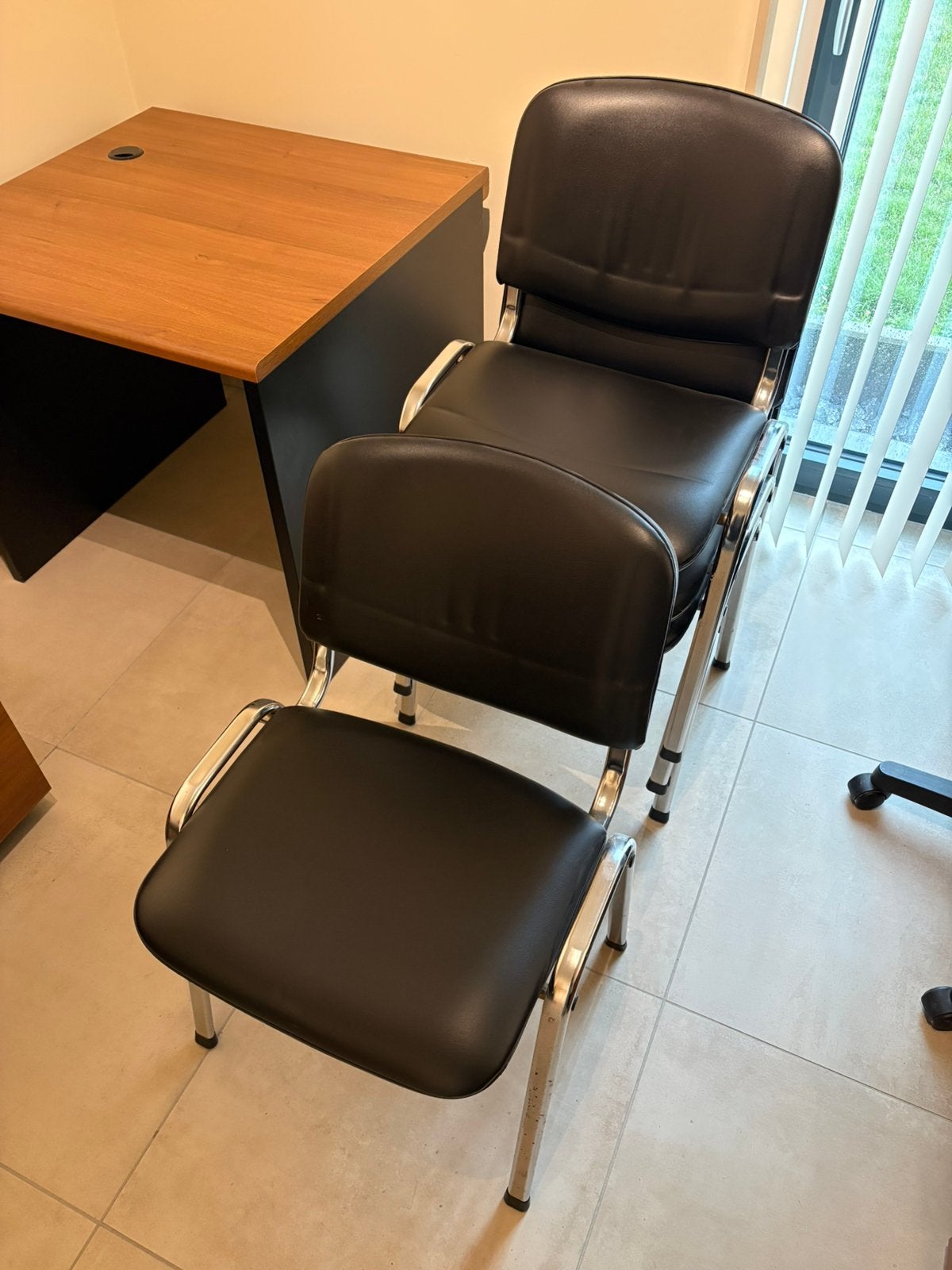 Chaise de bureau, Ophalen, Gebruikt, Leer