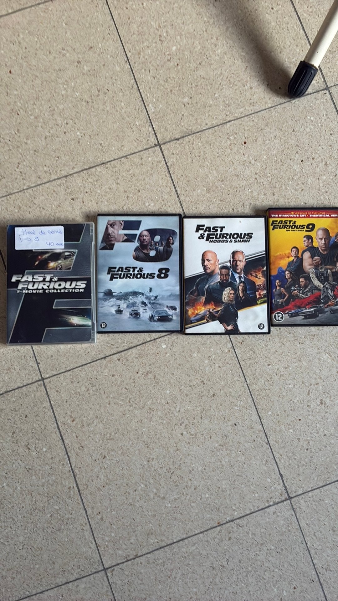 Fast and furious dvd films 1 tot 9, Nederlands, Actie, Ophalen of Verzenden, Vanaf 12 jaar