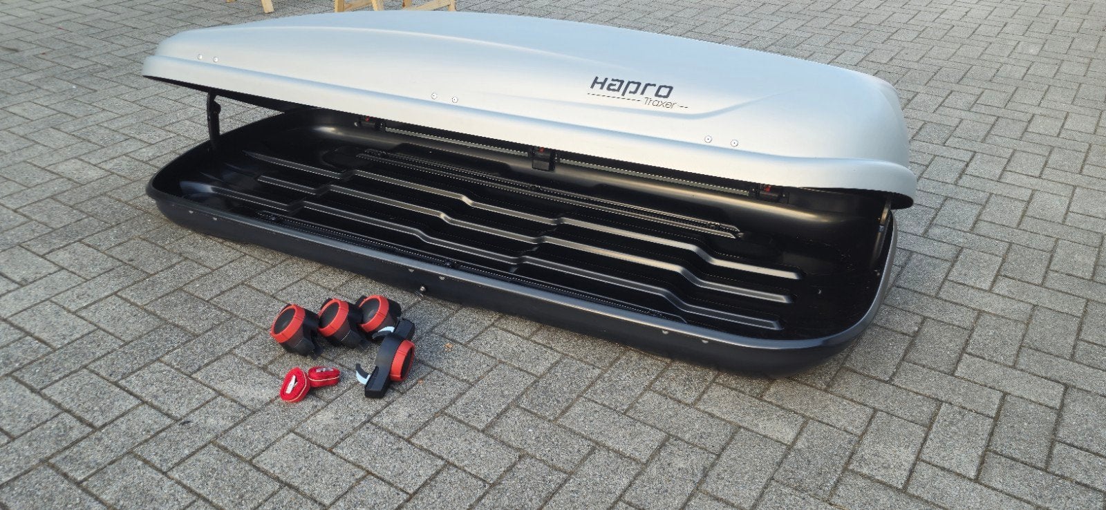 dakkoffer hapro traxer 8.6, Ophalen