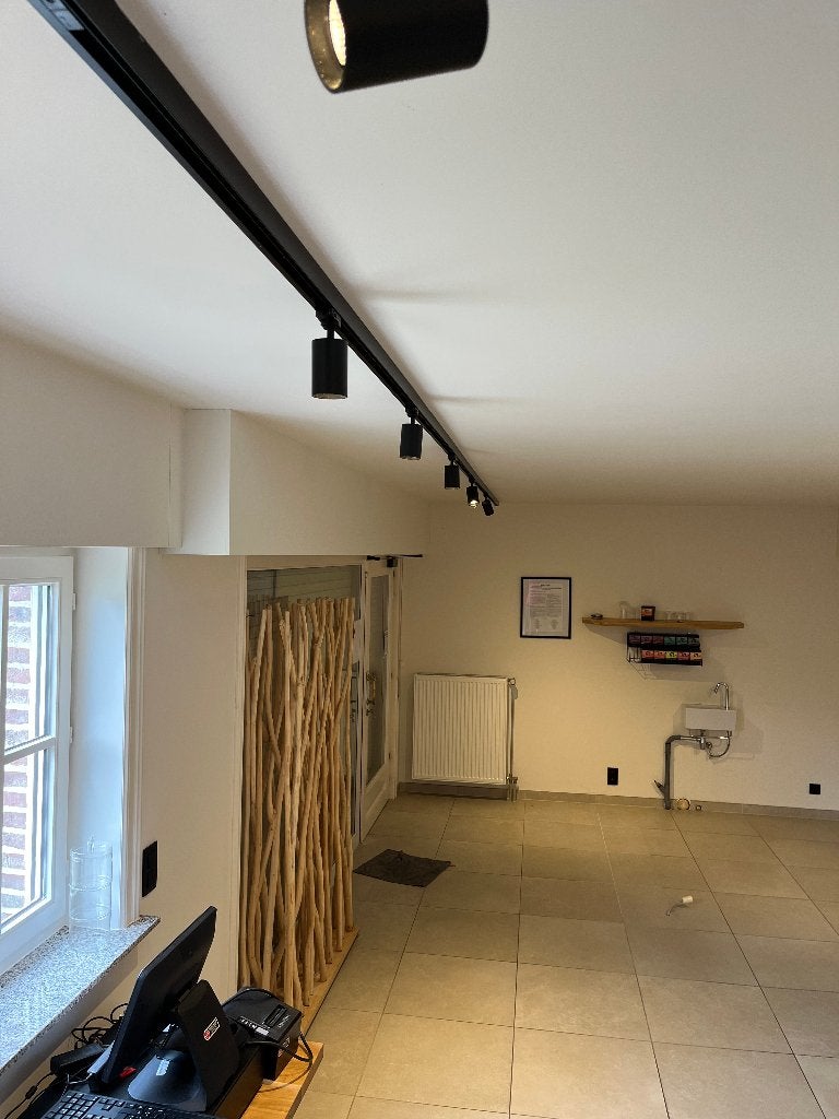 verlichtingsrail spots, Huis en Inrichting, Ophalen, Kunststof, Zo goed als nieuw, Modern