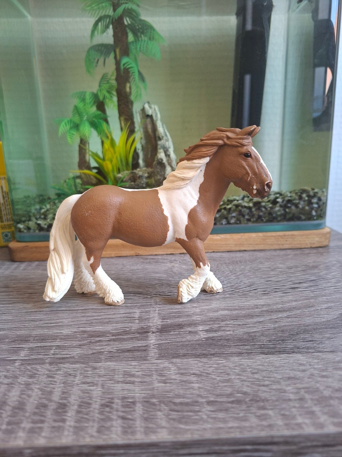 Schleich figurine jument de trait pie, Enlèvement ou Envoi, Utilisé