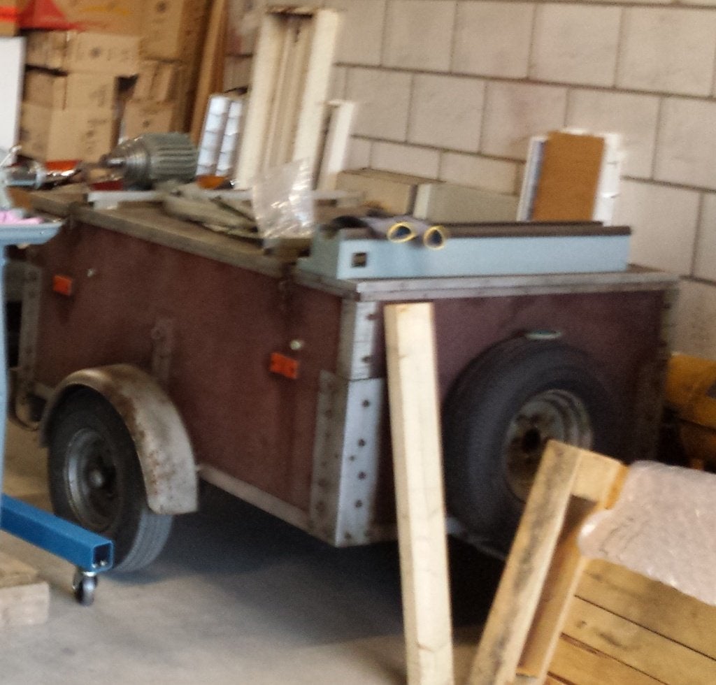 Trekhaak onderdeel Aanhangwagen Aanhanger Bagagewagen wagen, Ophalen, Gebruikt