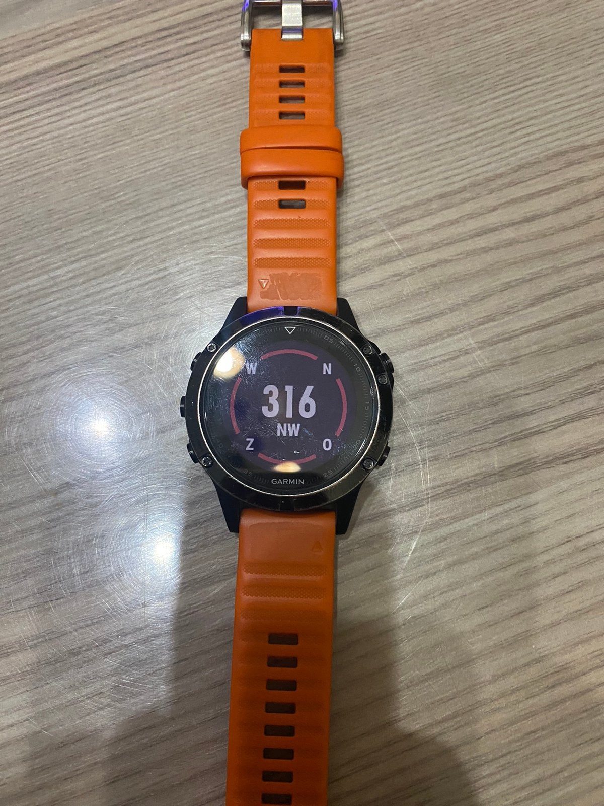 GARMIN🚴 FENIX 5 SAPPHIERE IN TOP👌 STAAT, Ophalen of Verzenden, GPS, Zo goed als nieuw
