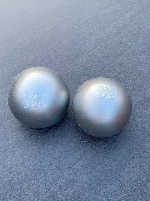 Fitness bal 1 kg - 2 stuks, Enlèvement, Utilisé