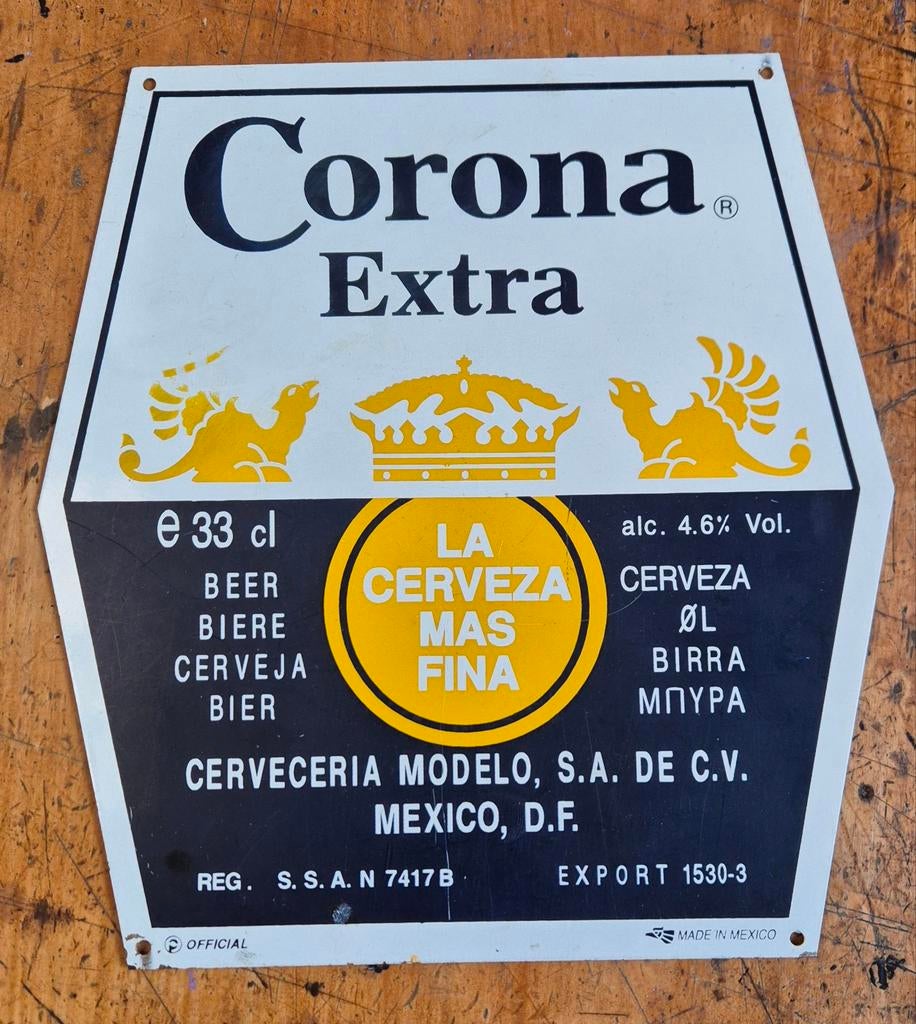 Corona Extra metal plaque, Enlèvement ou Envoi