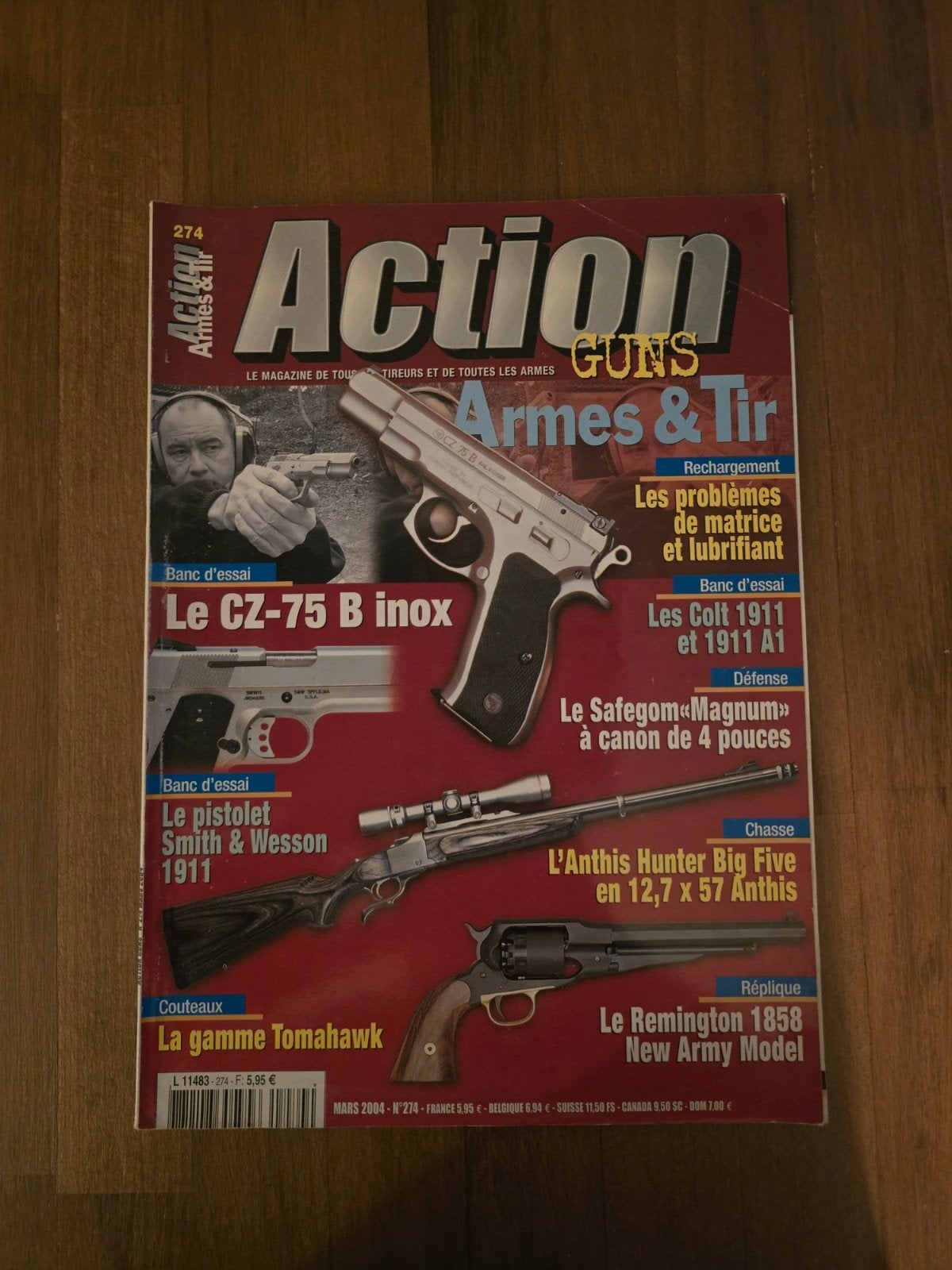 Action Guns n274 – Mars 2004 – magazine de collection, Enlèvement ou Envoi