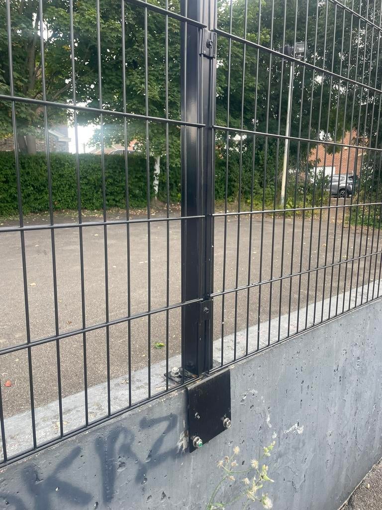 Panneaux clôture double fil  H1,83mx2,50m gris anthracite, Jardin & Terrasse, Enlèvement, Comme neuf