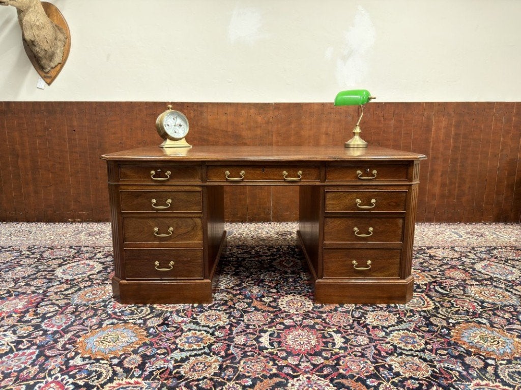Klassiek Engels Bureau met Bureaustoel, Ophalen of Verzenden