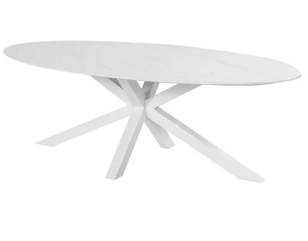 Ovale eettafel 180cm, Huis en Inrichting, Ophalen, Zo goed als nieuw