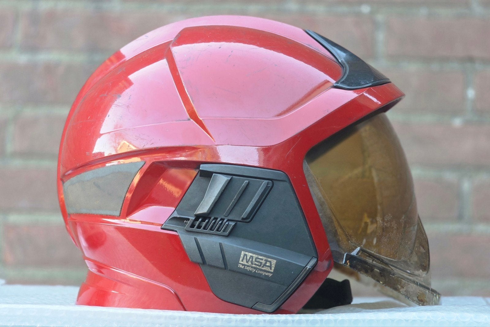 brandweerhelm brandweer MSA F1xF casque pompier, Verzamelen, Militaria | Algemeen, Ophalen of Verzenden