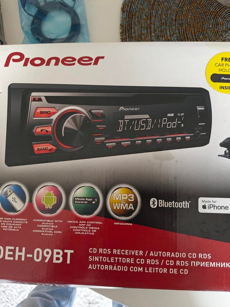 PIONEER DEH-09BT BLUETOOTH RADIO, Enlèvement