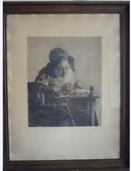 De kantwerkster - J. Vermeer, Ophalen