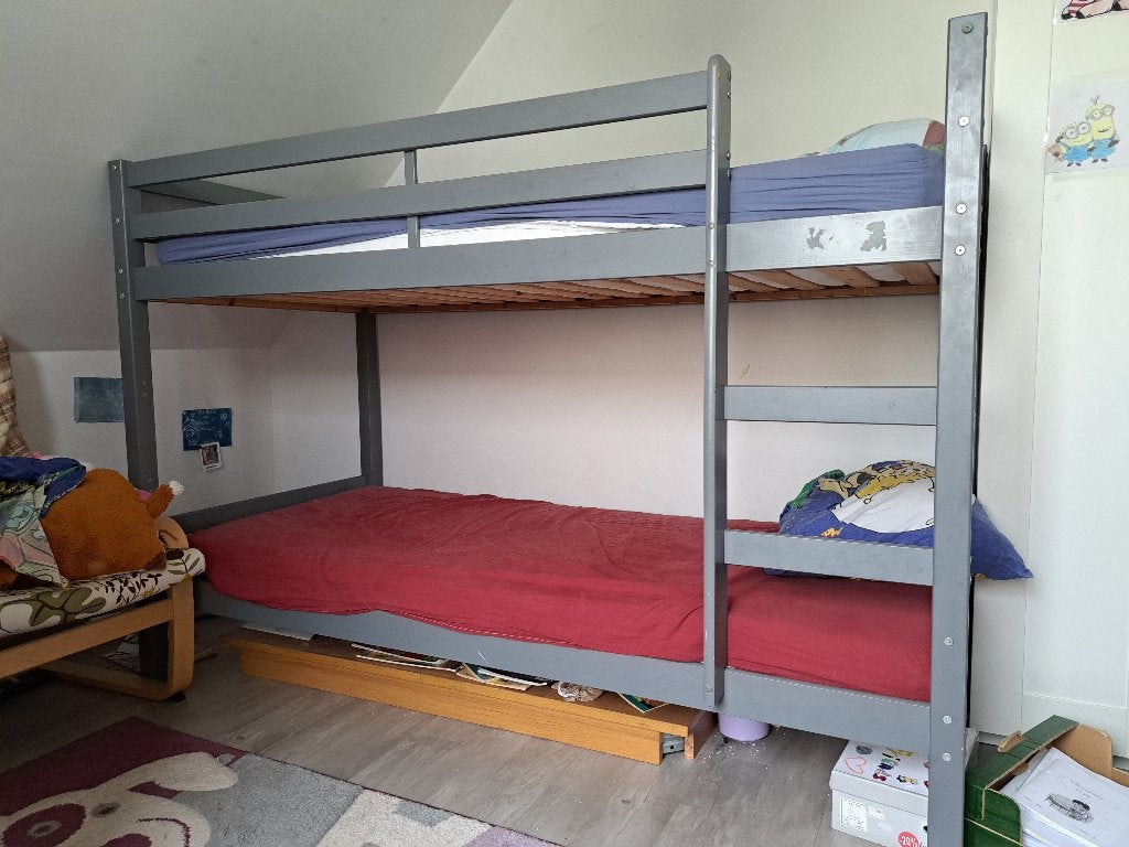 Stapelbed, Ophalen, Gebruikt, 90 cm, 200 cm