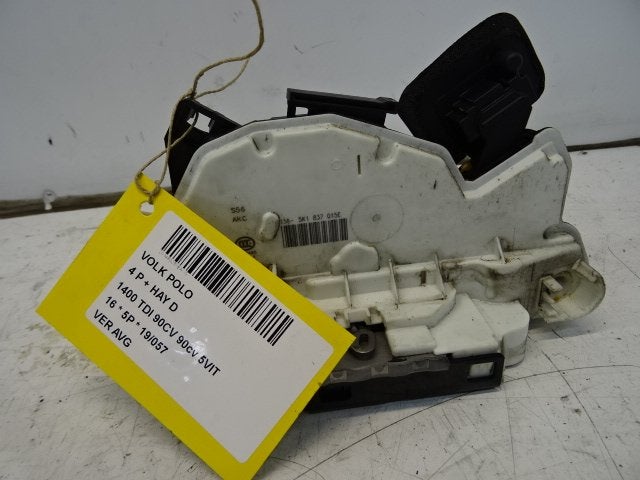 SERRURE DE PORTE AVANT GAUCHE Polo V (6R) (5K1837015E), Utilisé, Avant, Volkswagen