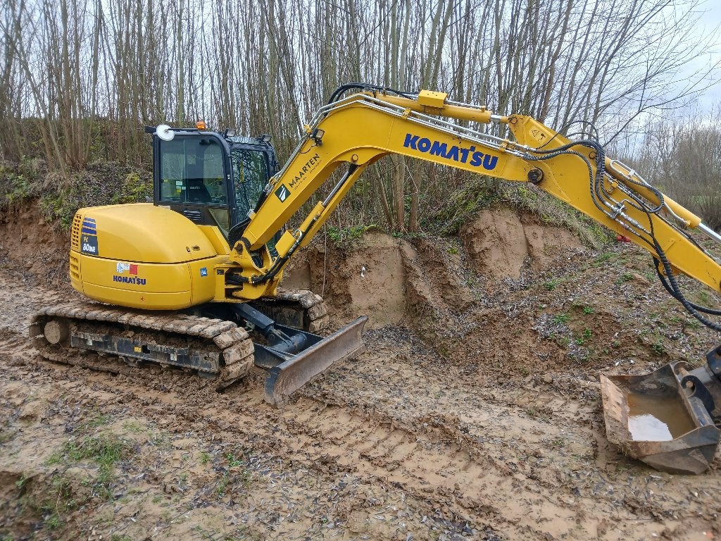 Graafkraan Komatsu PC80, Zakelijke goederen, Machines en Bouw | Kranen en Graafmachines, Ophalen, Kraan
