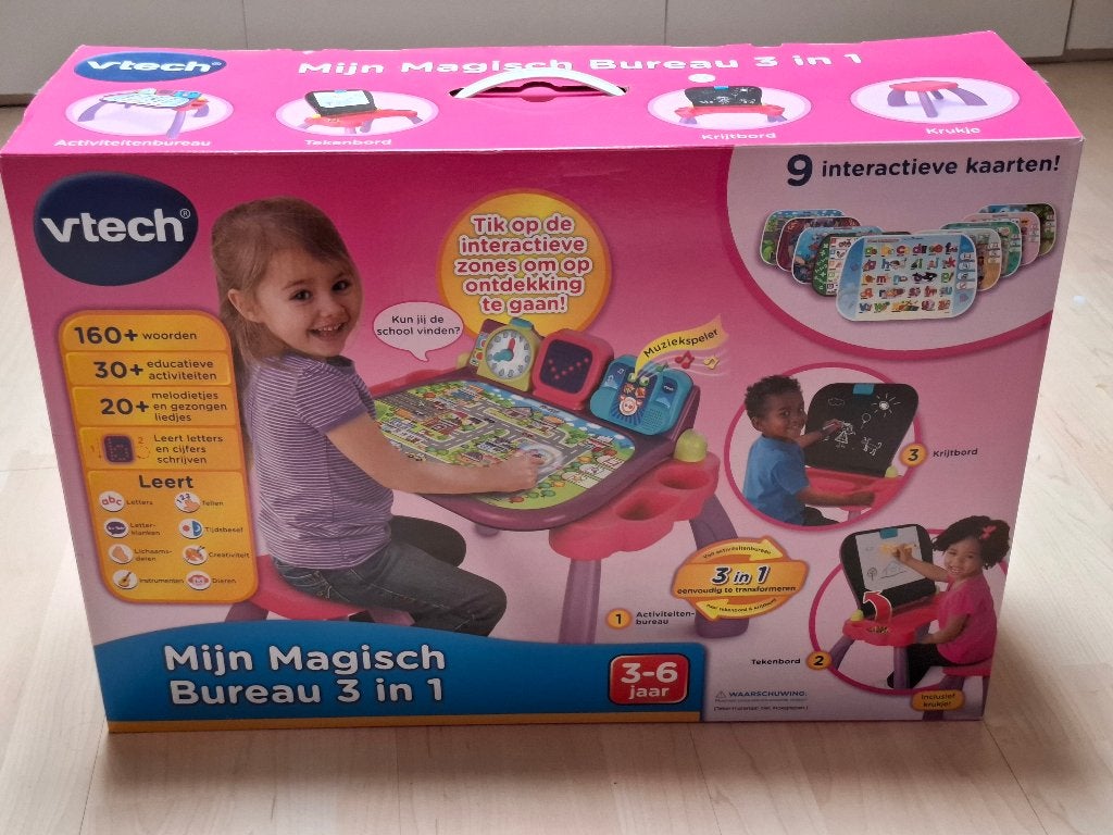 V-Tech 3 in 1 Bureau, Kinderen en Baby's, Ophalen of Verzenden, Zo goed als nieuw, 4 tot 6 jaar