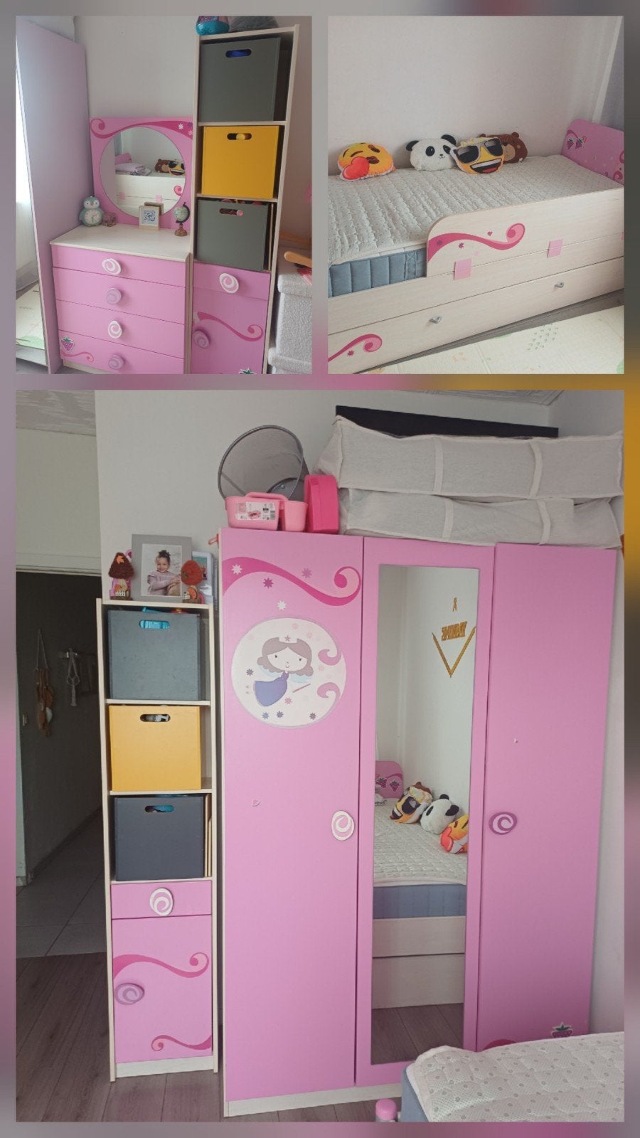 chambre complet pour deux filles, Kinderen en Baby's, Kinderkamer | Inrichting en Decoratie, Ophalen