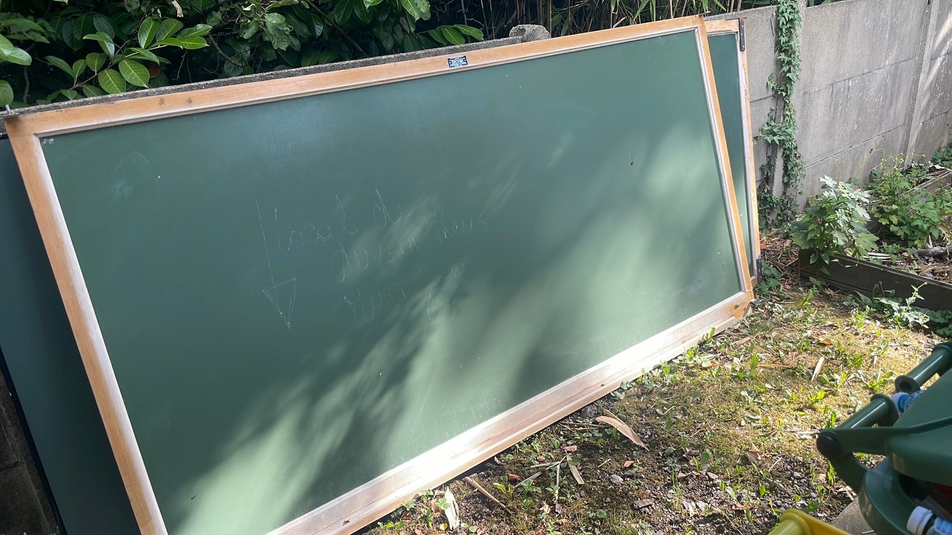 Tableau pour utiliser avec craie, Enlèvement, Utilisé
