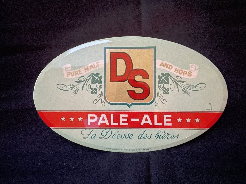 ovaal bordje De Smedt   Opwijk, Verzamelen, Biermerken, Zo goed als nieuw, Reclamebord, Plaat of Schild, Overige merken, Ophalen of Verzenden