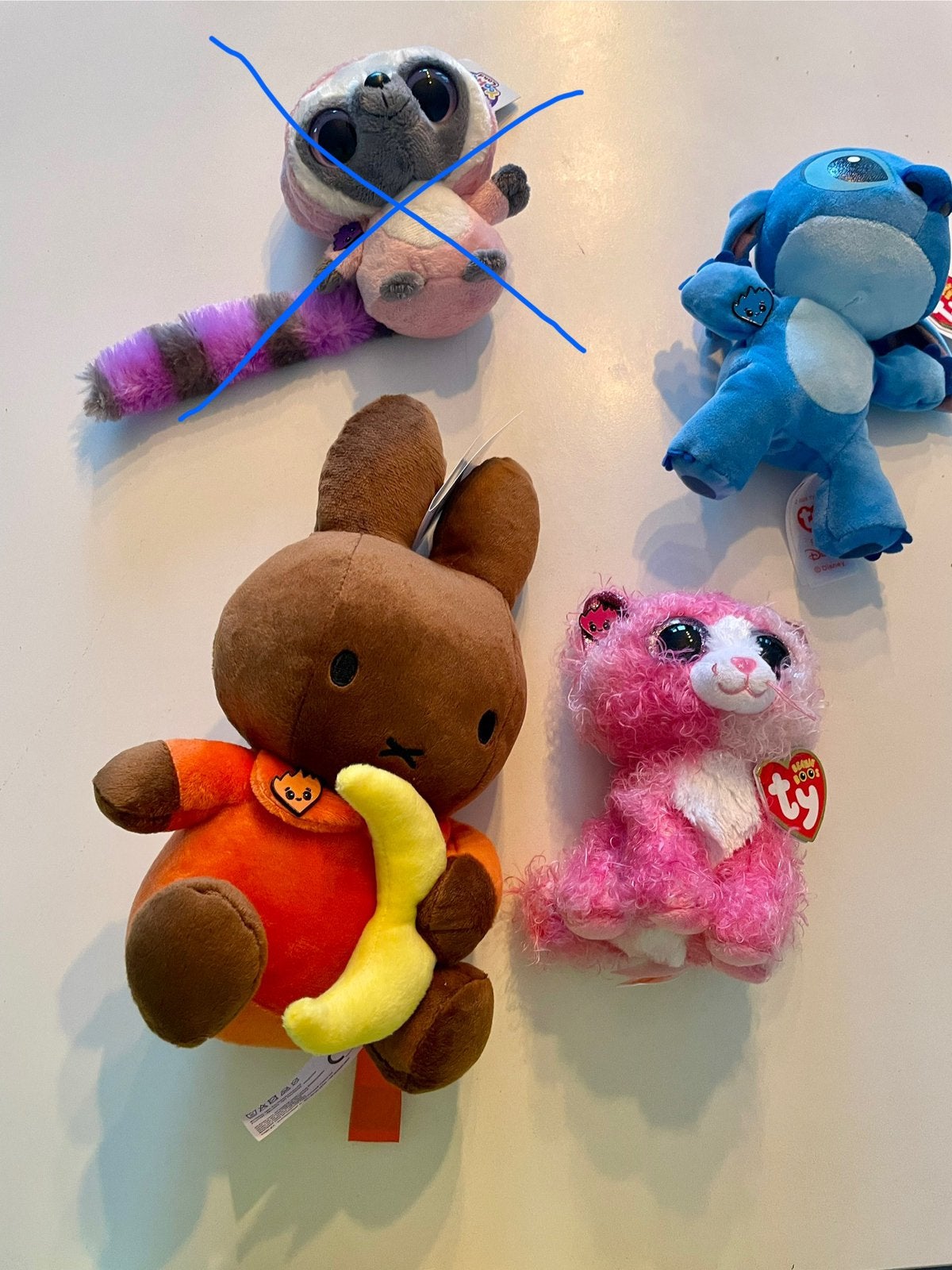 Viva for Life peluches Miffy/ Stitch/Beanie Boo + pins, Enlèvement ou Envoi, Neuf