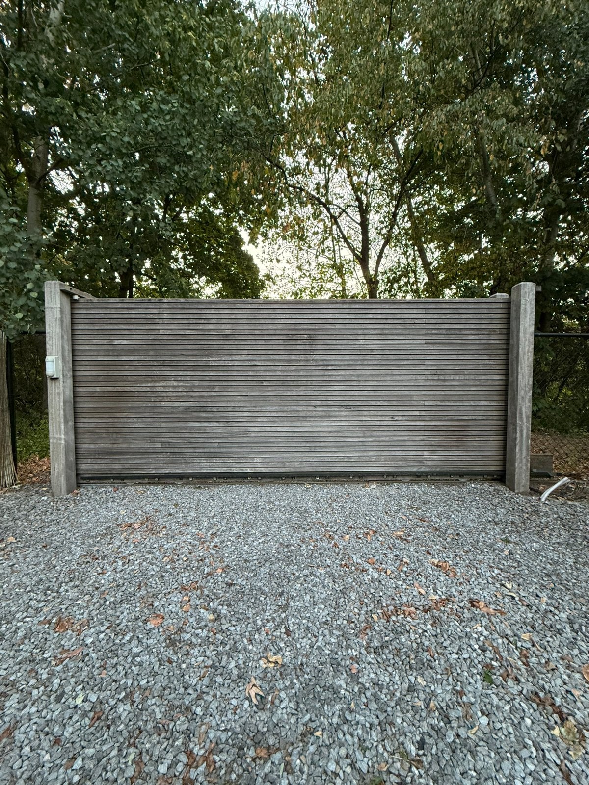Padoek rolpoort, Tuin en Terras, Schuttingen, Ophalen, 3 tot 6 meter, Hout, 1 tot 2 meter