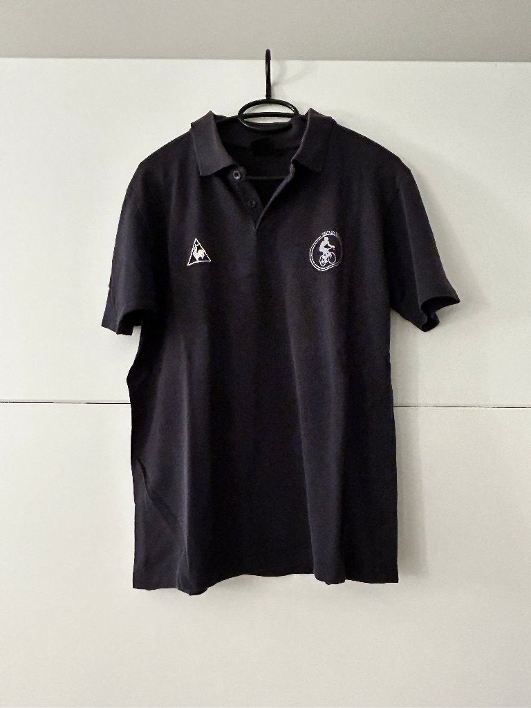Le Coq Sportif blauwe polo Tom Boonen, Enlèvement ou Envoi, Comme neuf, Bleu, Taille 48/50 (M)