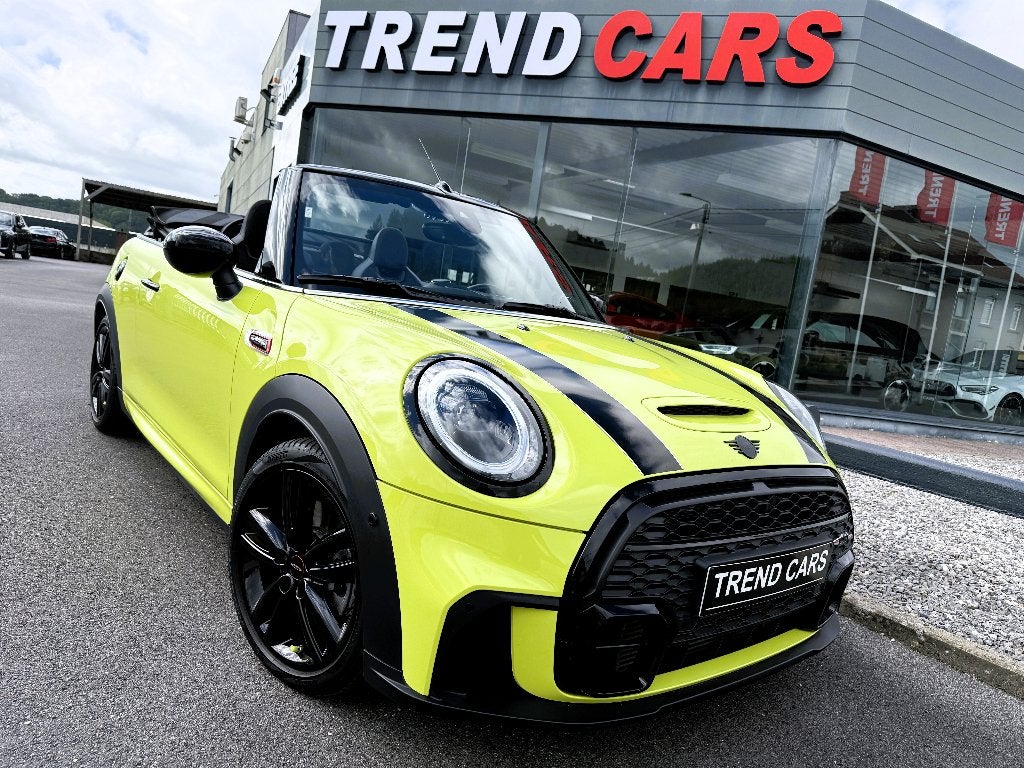 MINI COOPER S CABRIOLET AUT JCW H/K HEAPDUP LED AMBI CAM, Auto's, Mini, Automaat, Achterwielaandrijving, 4 cilinders, Cabriolet