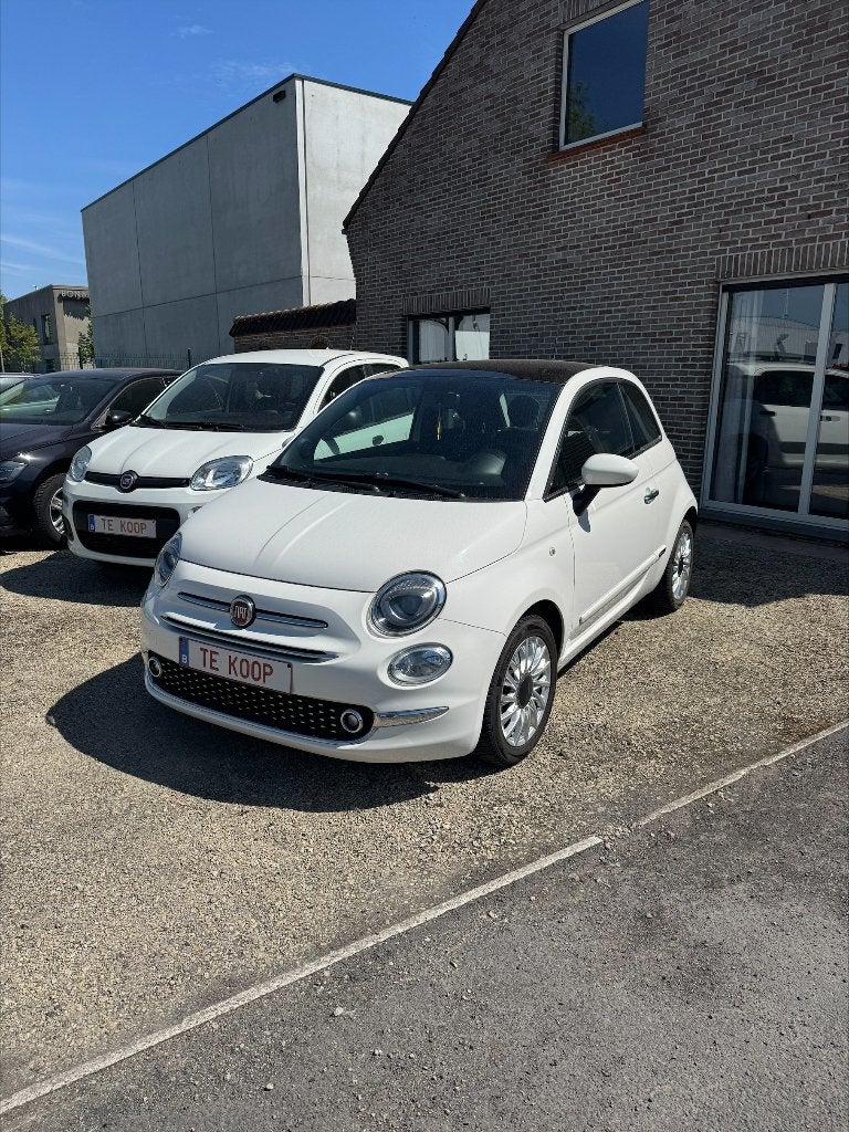 Fiat 500 automatique in nieuwstaat, Auto's, Fiat, Wit, Leder, Bedrijf, 5 zetels