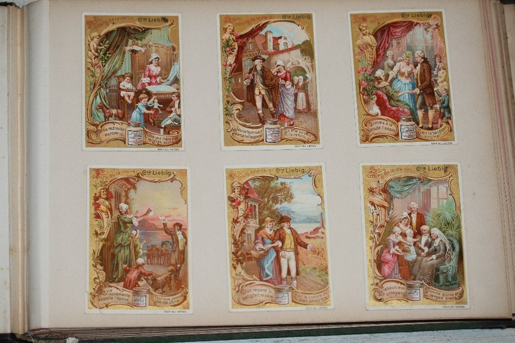 252 Liebig chromo's 19de eeuw, Verzamelen, Ophalen of Verzenden, Gebruikt