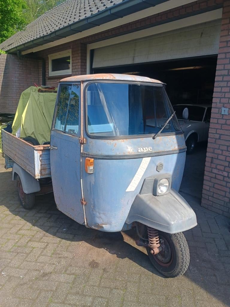 Ape Piaggio 501 bouwjaar 1987, Fietsen en Brommers, Brommers | Oldtimers, Ophalen