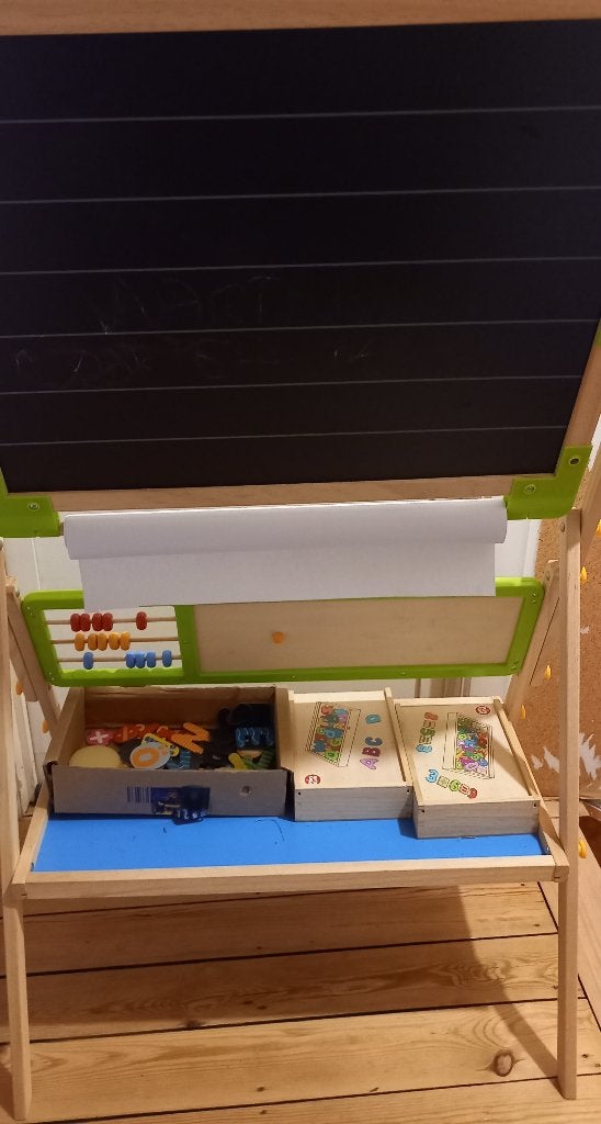 tableau magnétique pour enfants / noir - liege - libramont, Enlèvement, Mobile, Utilisé, Tableau blanc