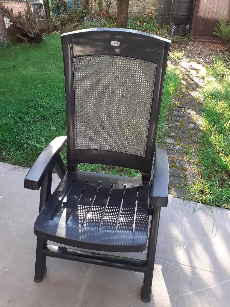 twee verstelbare tuinzetels / tuinstoelen, Tuin en Terras, Ophalen, Zo goed als nieuw