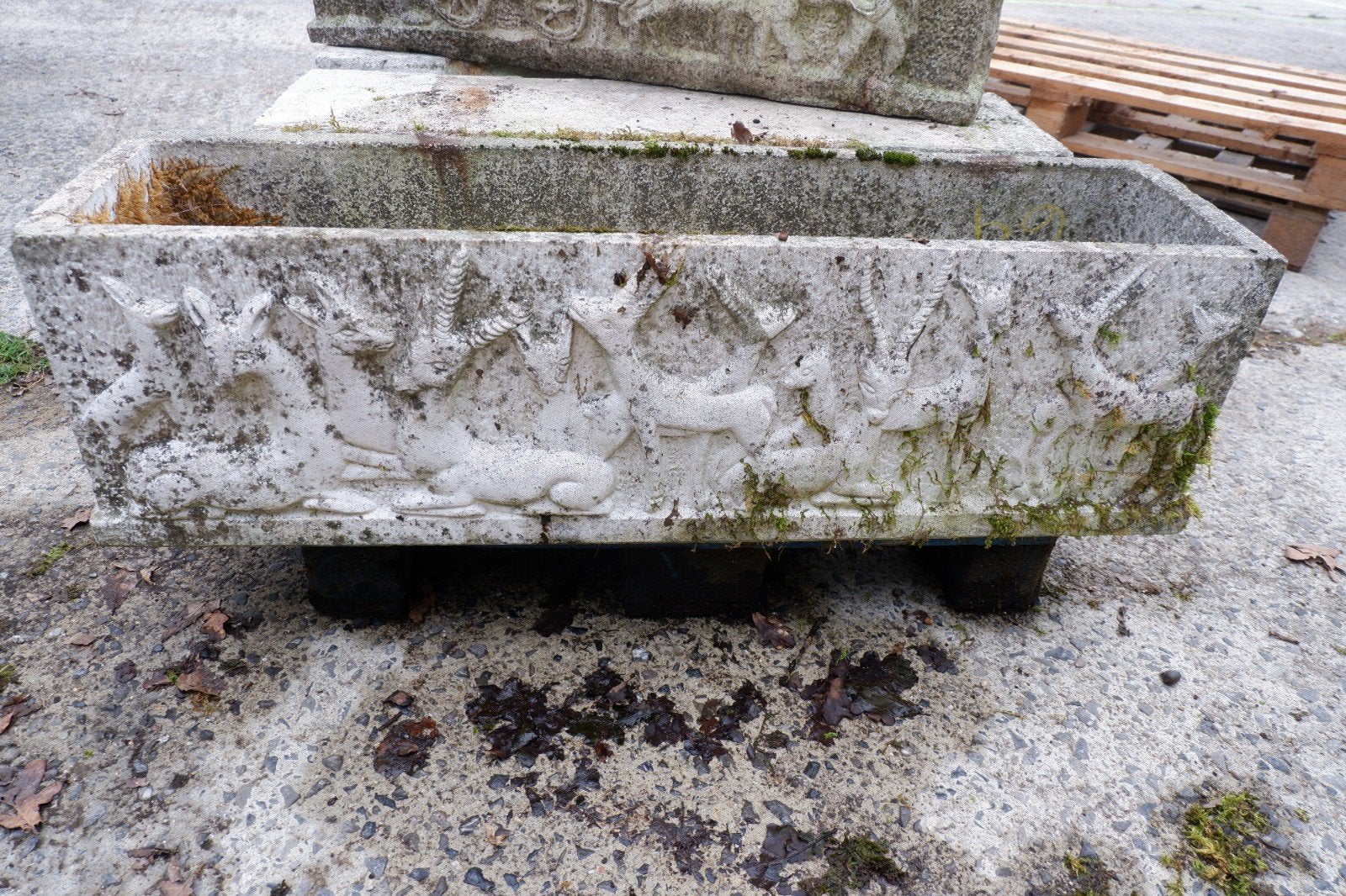 Jardinière en béton, Enlèvement, Béton
