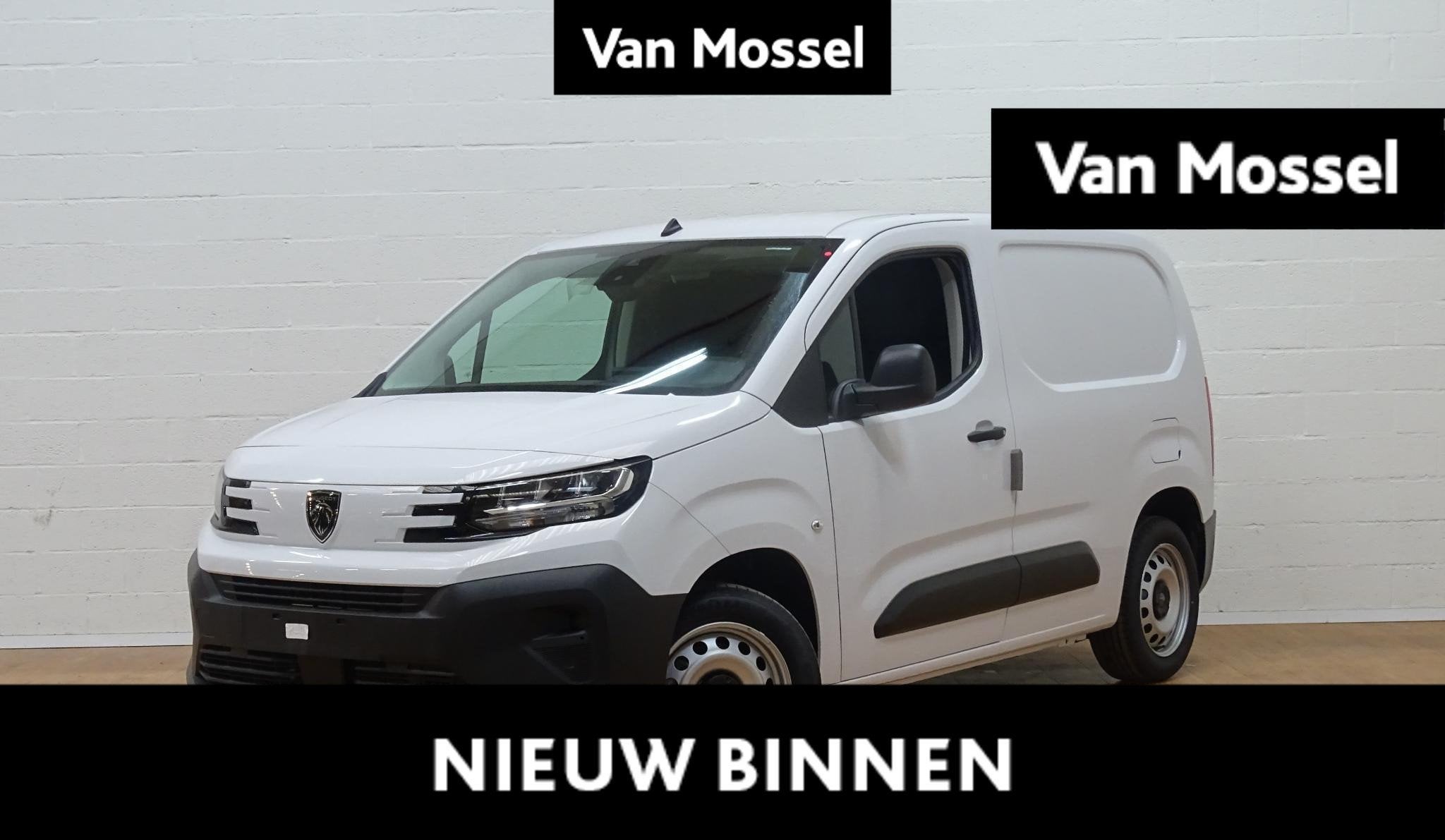 Peugeot Partner 1.5 BlueHDi L1 Light 96kW s/s EAT8, Stof, Gebruikt, 4 cilinders, Wit